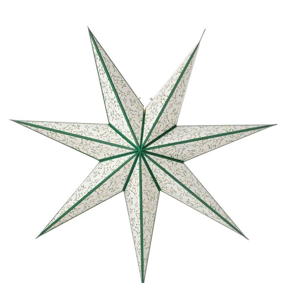 Ikea STRALA Star pendant lamp shade leaf gold/dot pattern 28 " Star Sky Lights - Picture 6 of 6